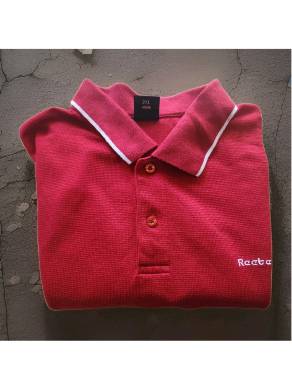 Reeten Mens Polo 2XL Short Sleeves Red